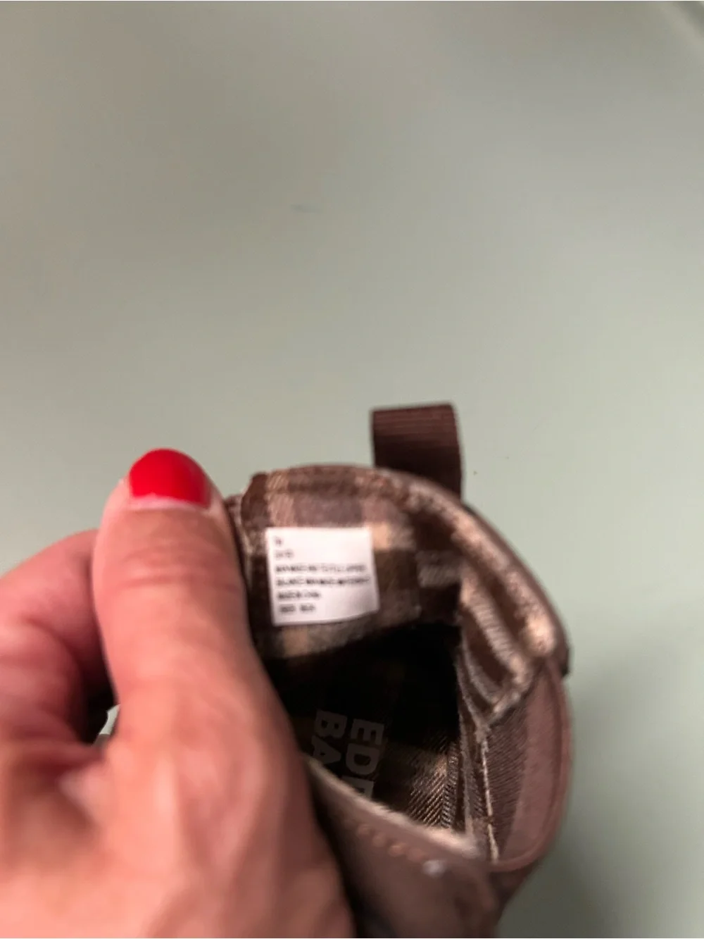 Eddie Bauer Brown Ankle slip on kids Boots size 7